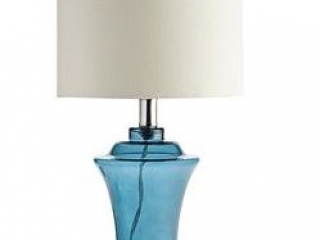 Blue Sea Glass Lamp