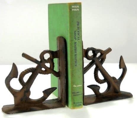 Cast Iron Anchor Bookends