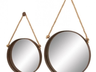 Metal and Mirror, Set of 2 ($103)