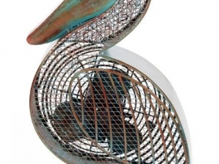 Pelican-Shaped Decorative Fan