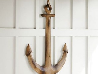 Wooden Anchor Wall Art